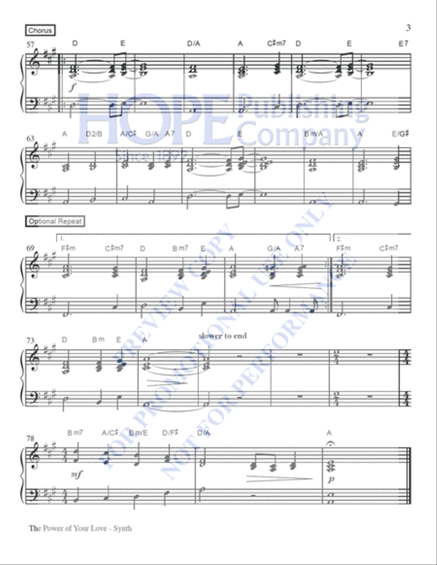 The Power of Your Love The Power of Your Love 4-Part scores gallery preview page 7