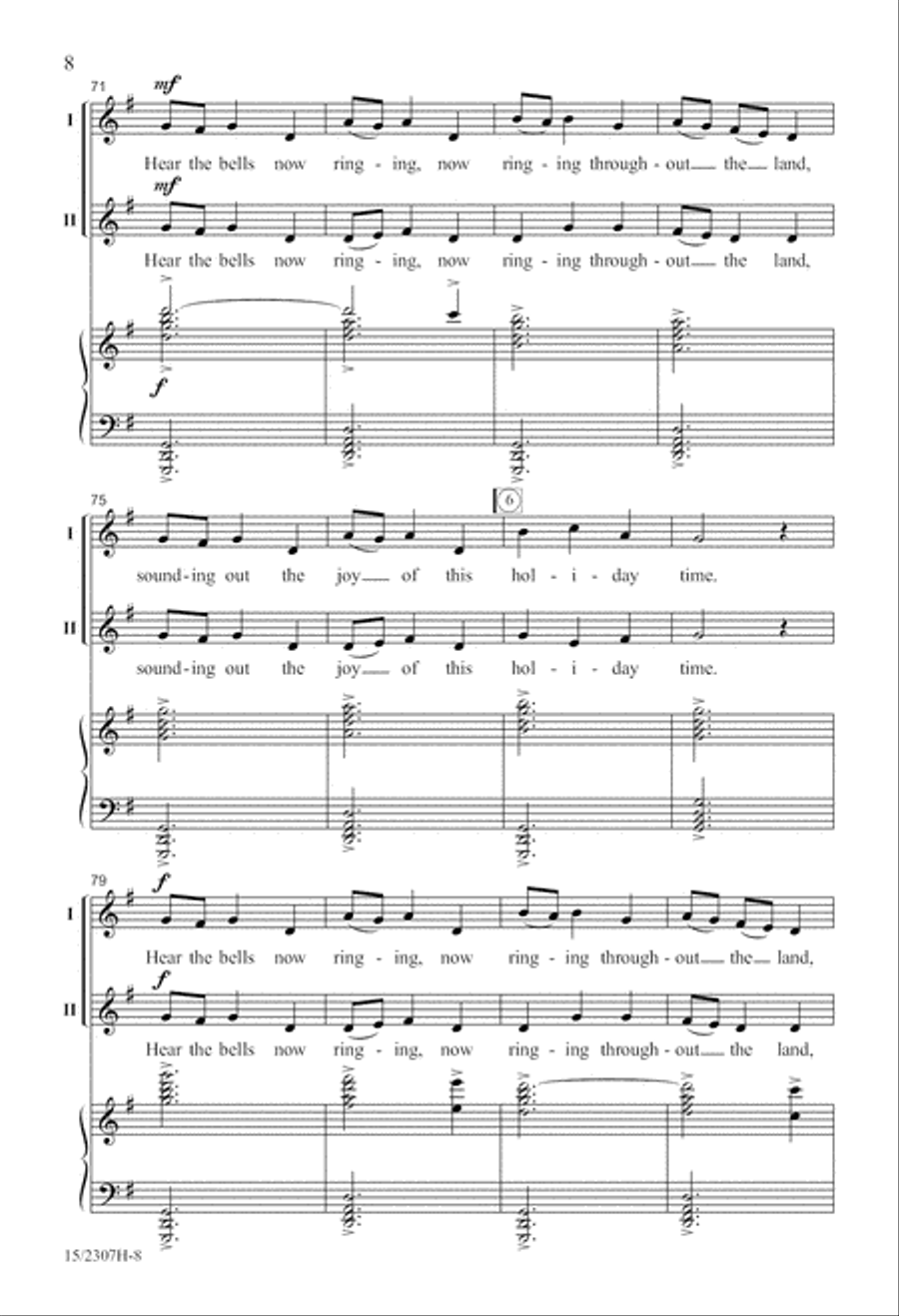 A Bell Carol 2-Part scores gallery preview page 8