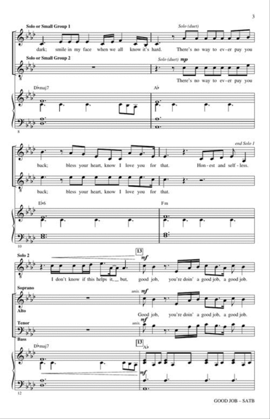 Good Job Good Job 4-Part scores gallery preview page 4