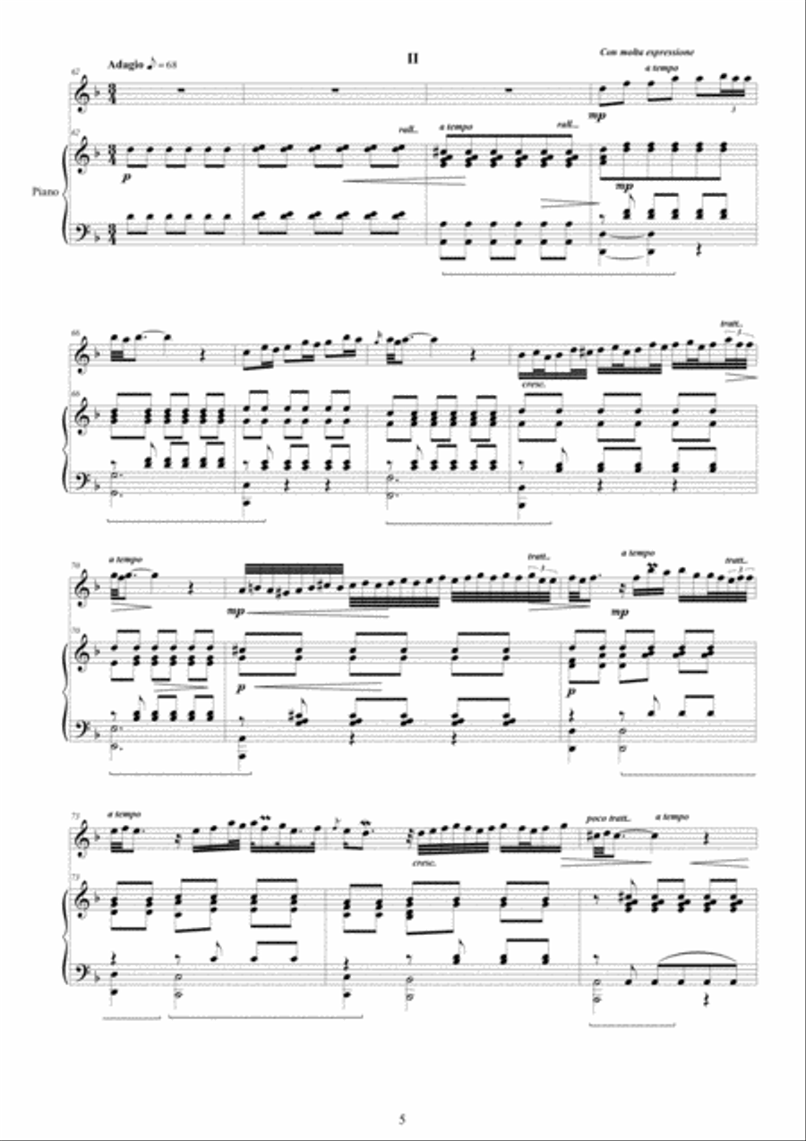 Marcello - Oboe concerto in D minor for Oboe and Piano Piano scores gallery preview page 5