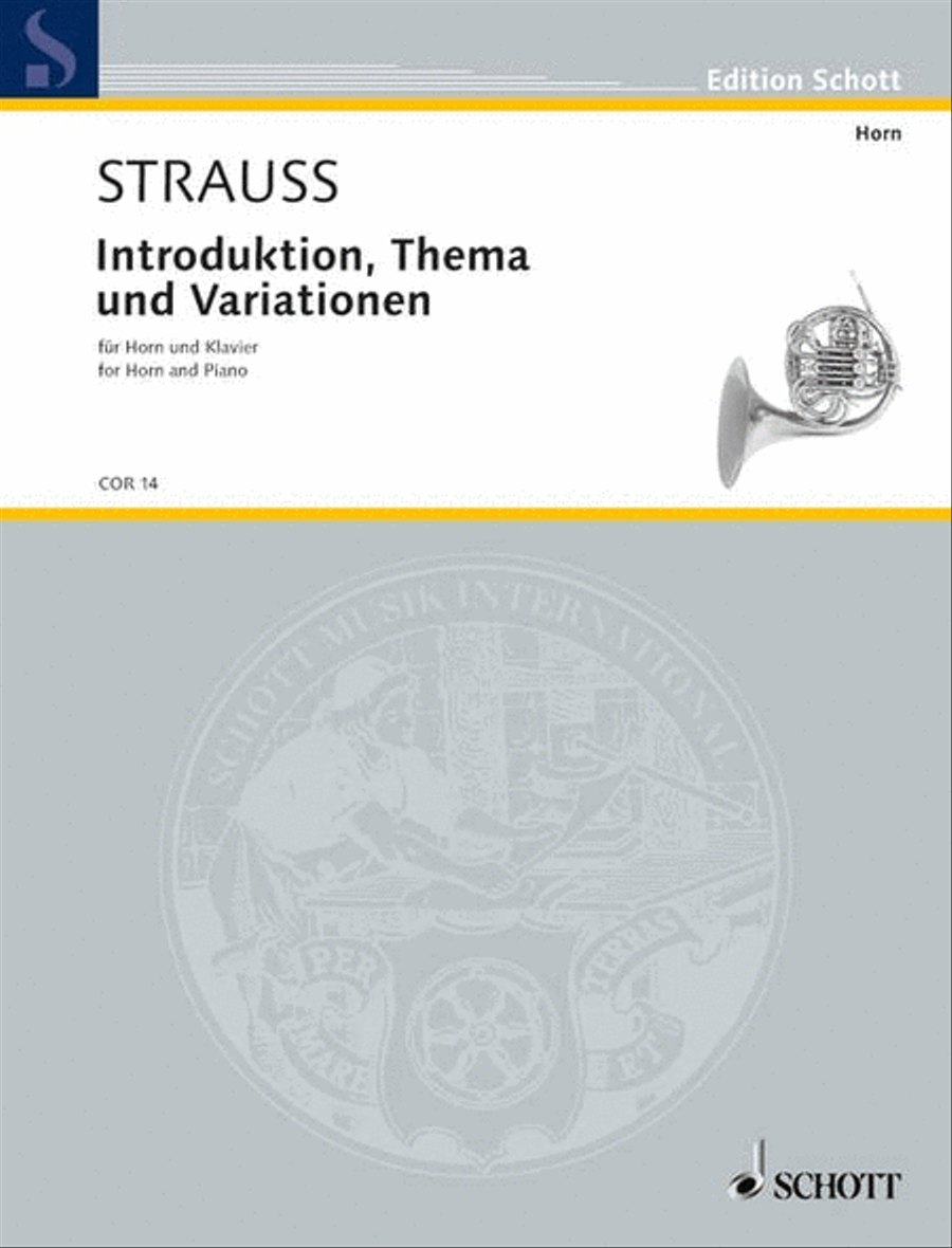 Introduction, Theme and Variations Horn scores gallery preview page 1