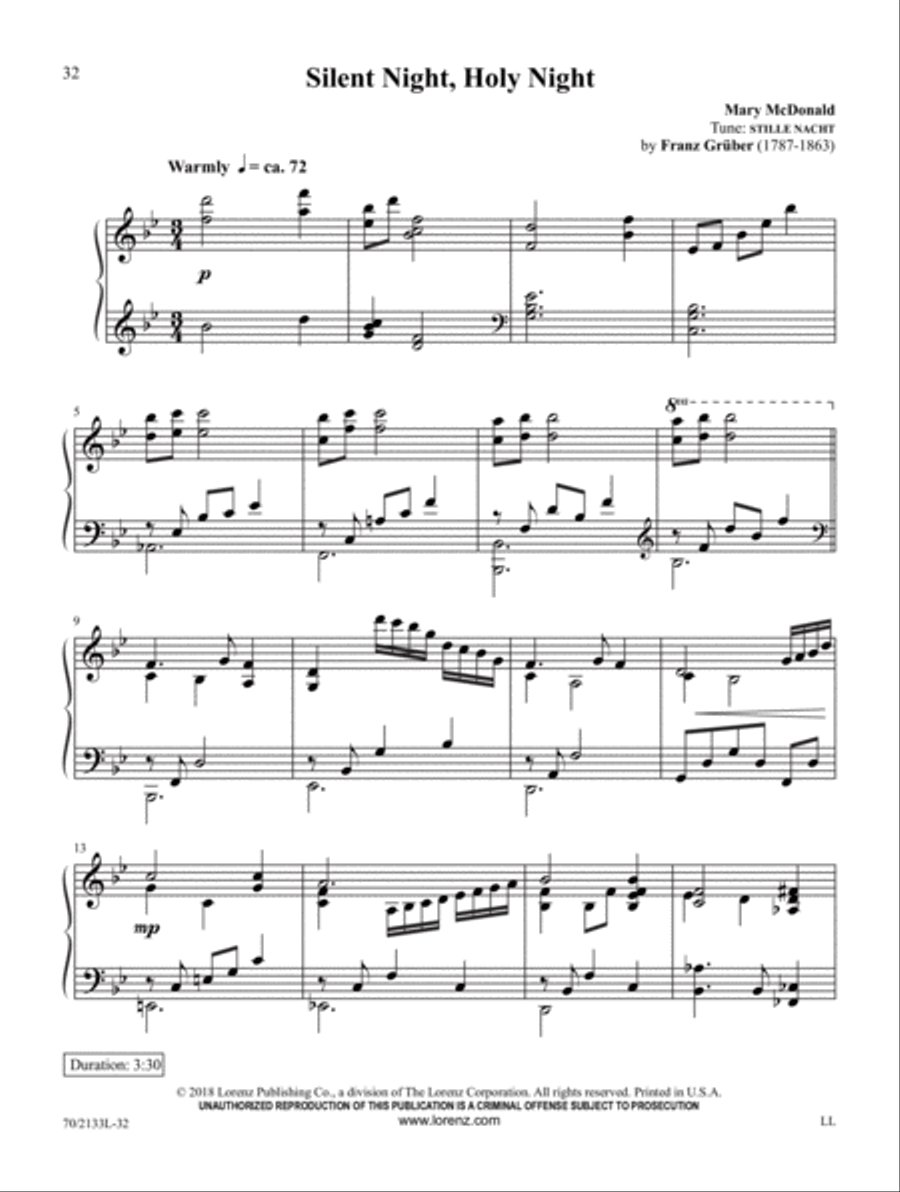 Christmas by Candlelight Piano Solo scores gallery preview page 9