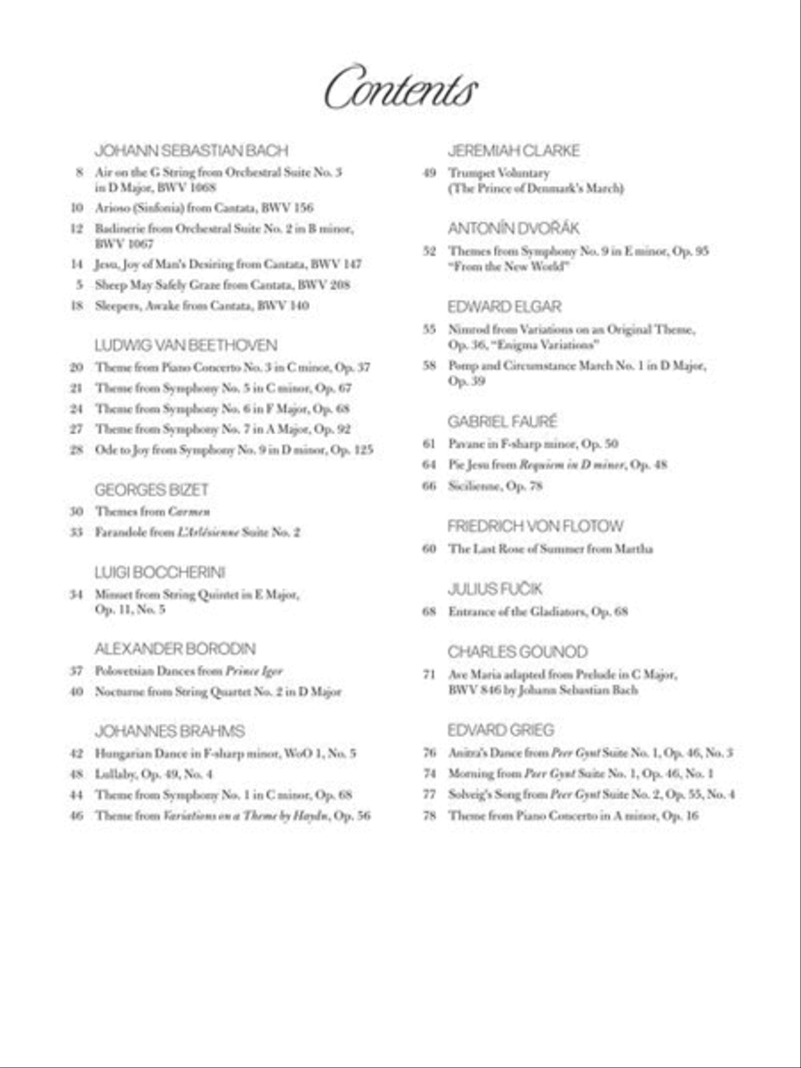 The Most Famous Classical Music for Easier Piano Piano Solo scores gallery preview page 3