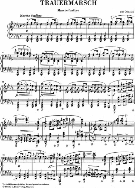 Funeral March (Marche Funèbre) from Piano Sonata Op. 35