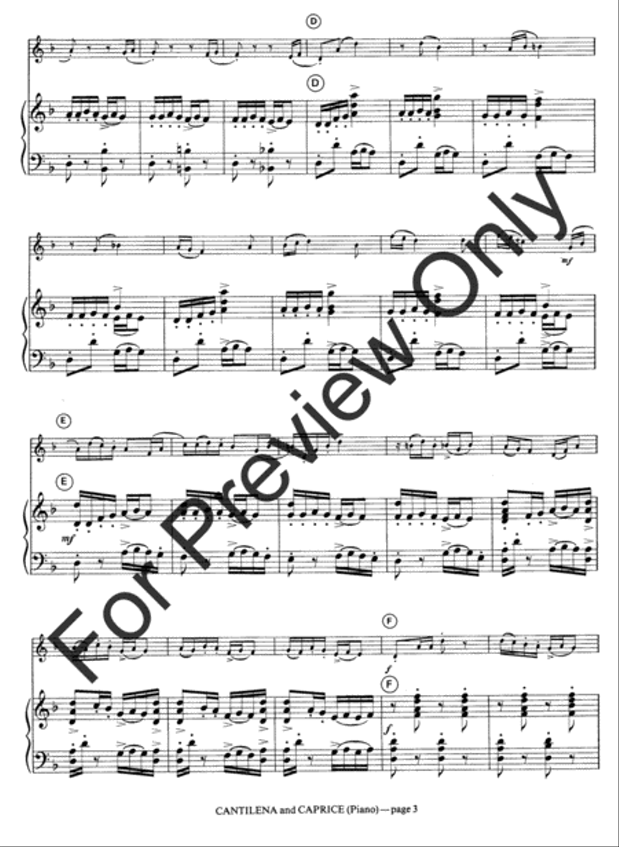 Cantilena and Caprice B-Flat Trumpet scores gallery preview page 6