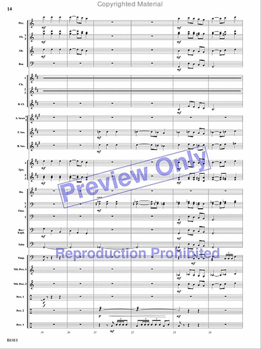 Pirates! Pirates! Concert Band scores gallery preview page 13