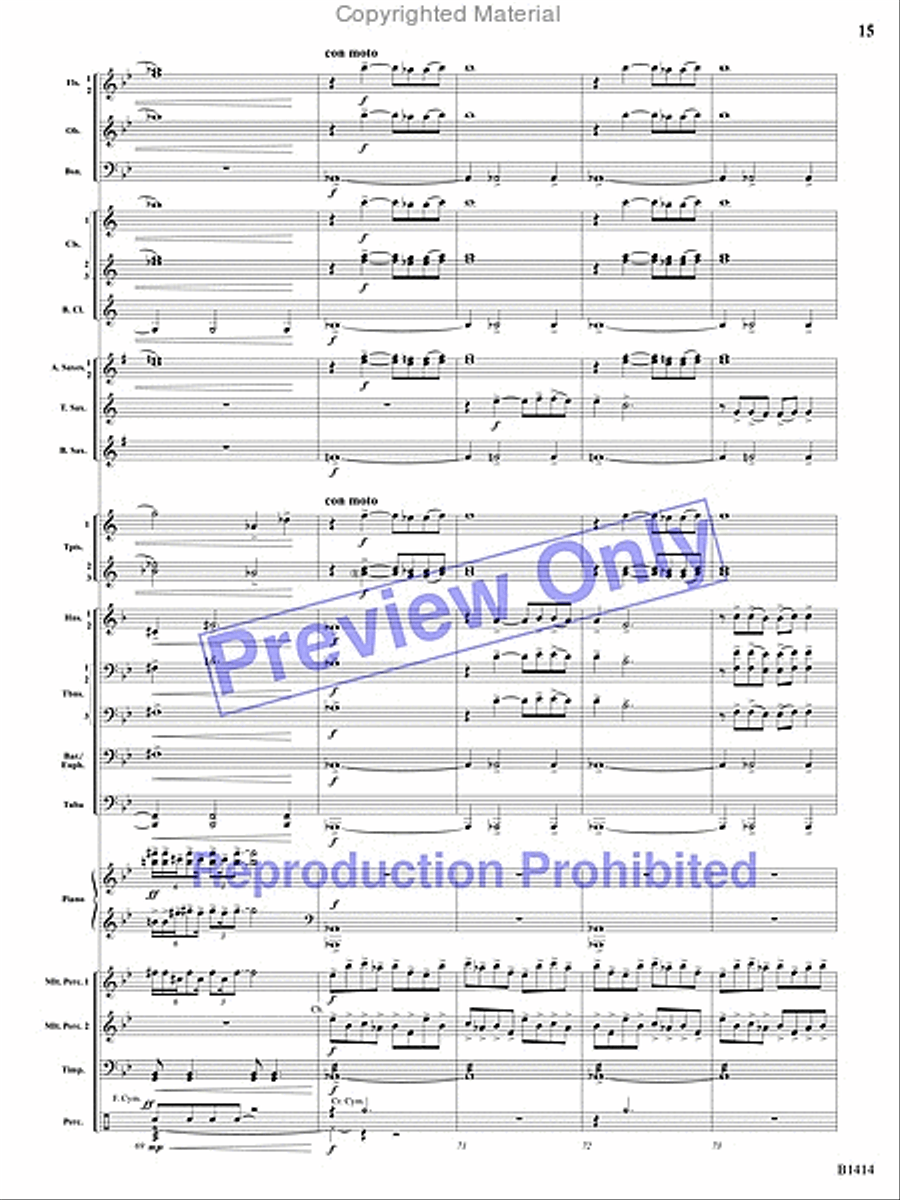 Kindred Spirits Concert Band scores gallery preview page 13