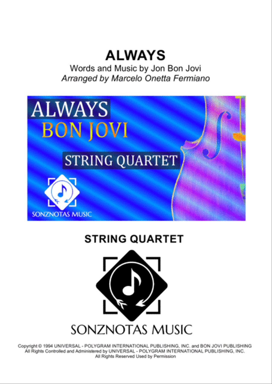 Always String Quartet scores gallery preview page 1