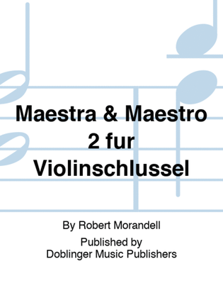 Maestra & Maestro 2 fur Violinschlussel