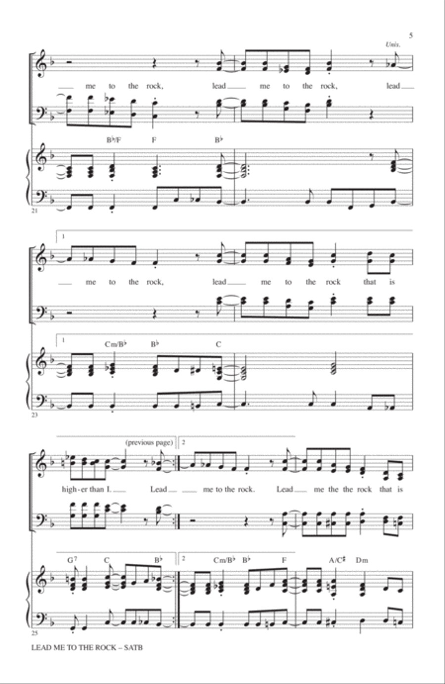 Lead Me To The Rock Lead Me To The Rock 4-Part scores gallery preview page 4