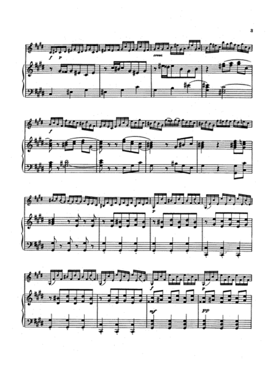 Bach: Partita III, in E Major (with added Piano parts by Ida Elkan)