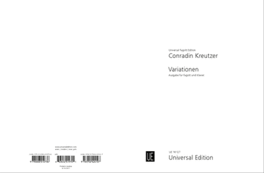 Variations for Bassoon and Orc Chamber Music scores gallery preview page 1