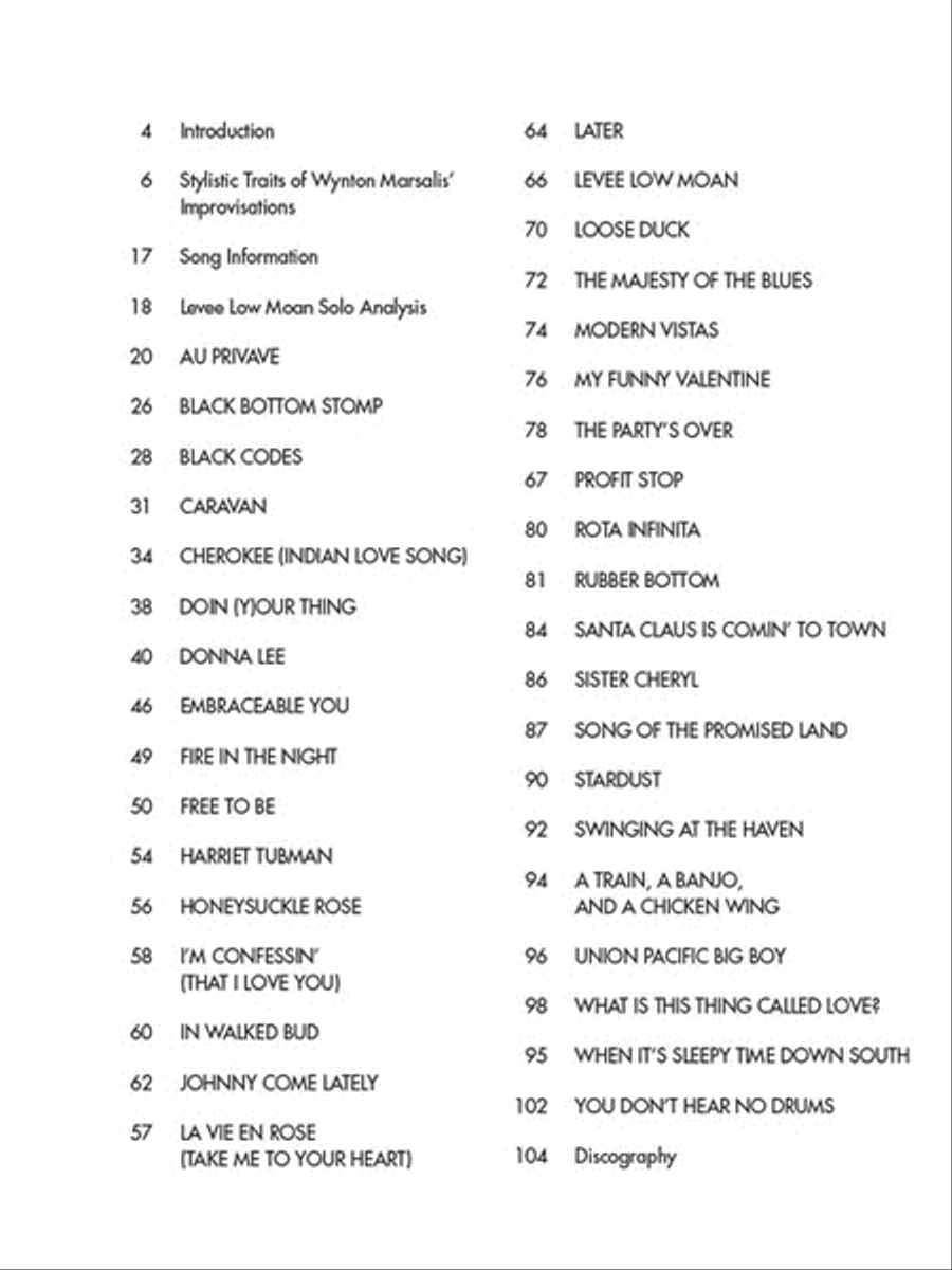 Wynton Marsalis – Omnibook B-Flat Instrument scores gallery preview page 2