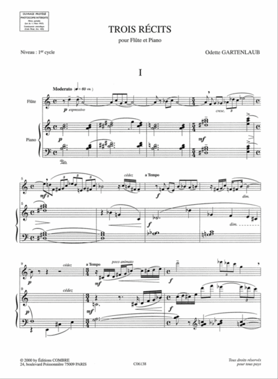 Recits (3) Flute Solo scores gallery preview page 2