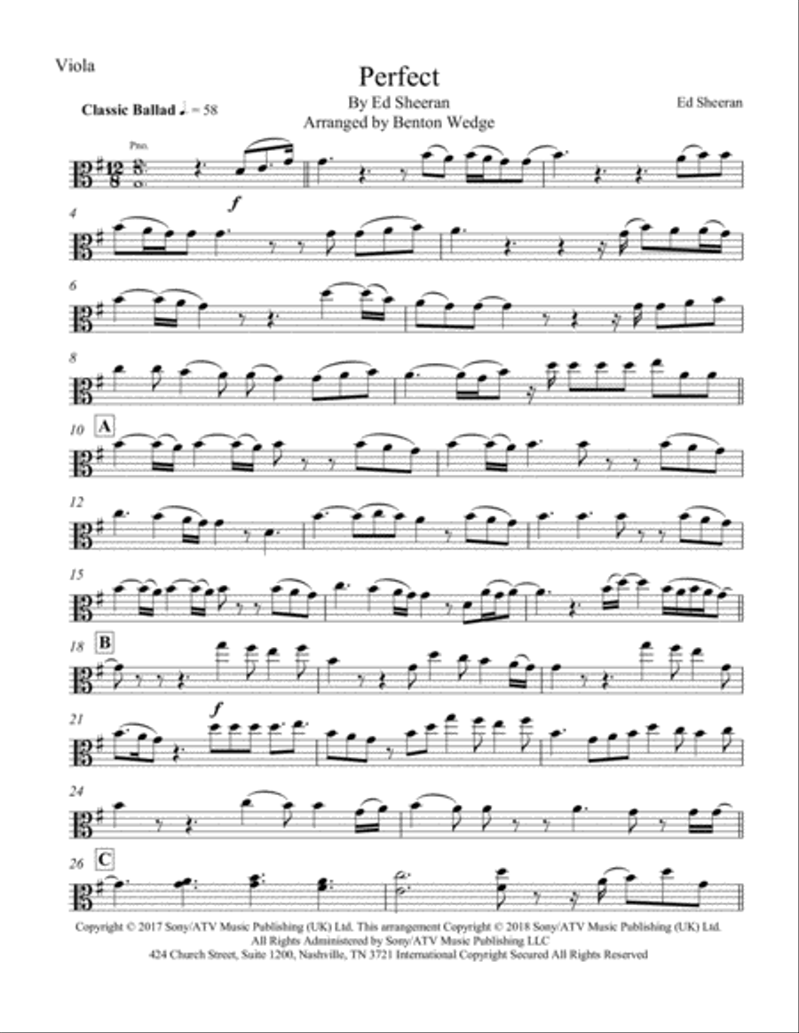 Perfect Viola scores gallery preview page 1