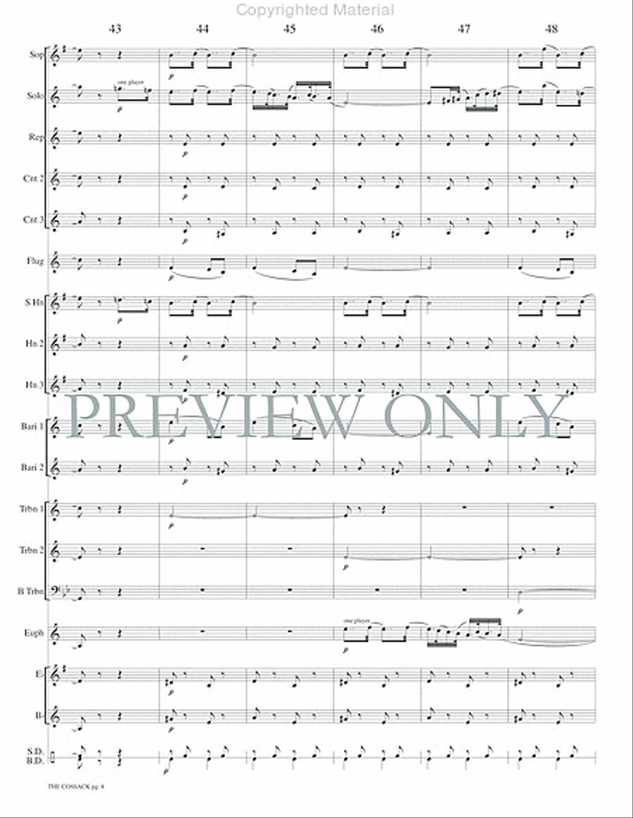 The Cossack Concert Band scores gallery preview page 10