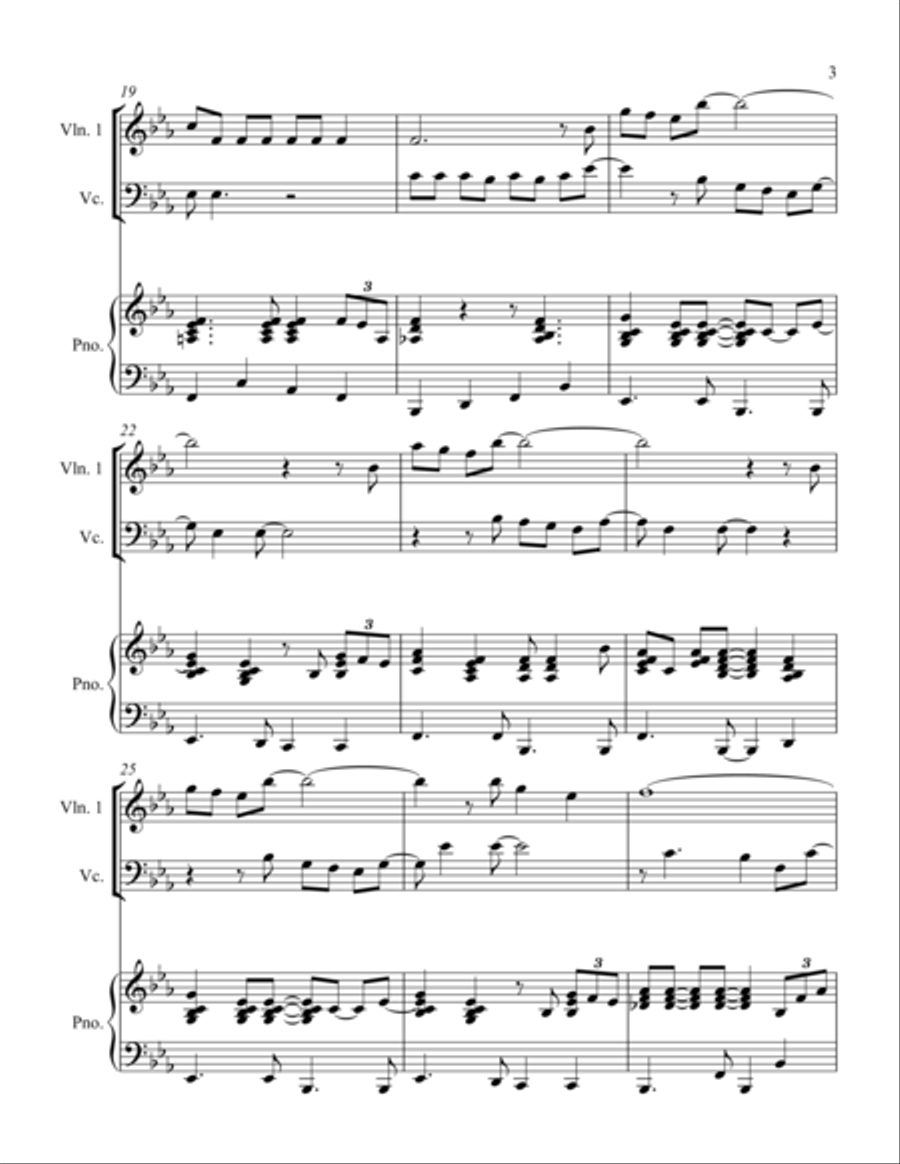 Baby, It's Cold Outside Baby, It's Cold Outside Piano Trio scores gallery preview page 3