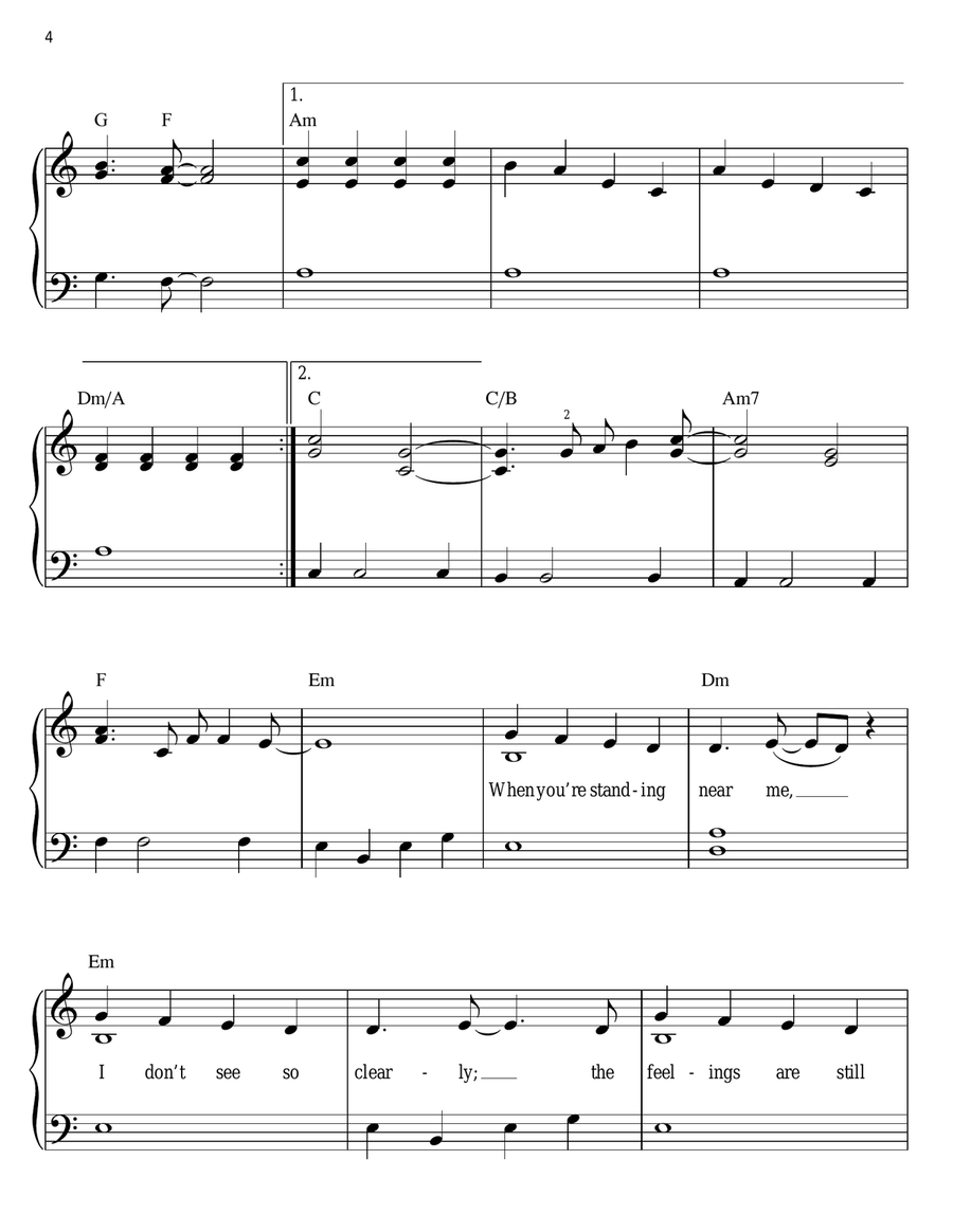 East Northumberland High Easy Piano scores gallery preview page 4