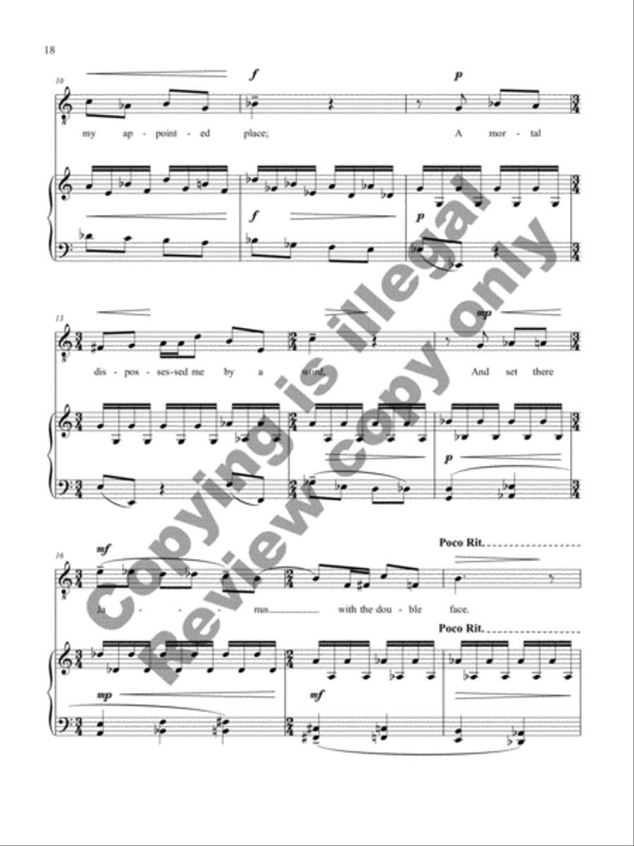 The Poet's Calendar Tenor Voice scores gallery preview page 30