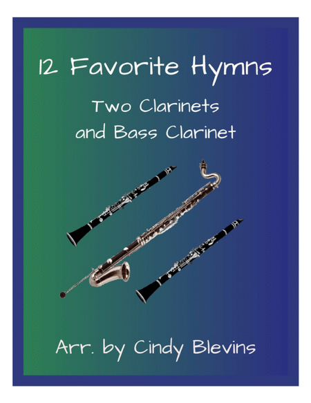 12 Favorite Hymns, for Two Clarinets and Bass Clarinet image number null
