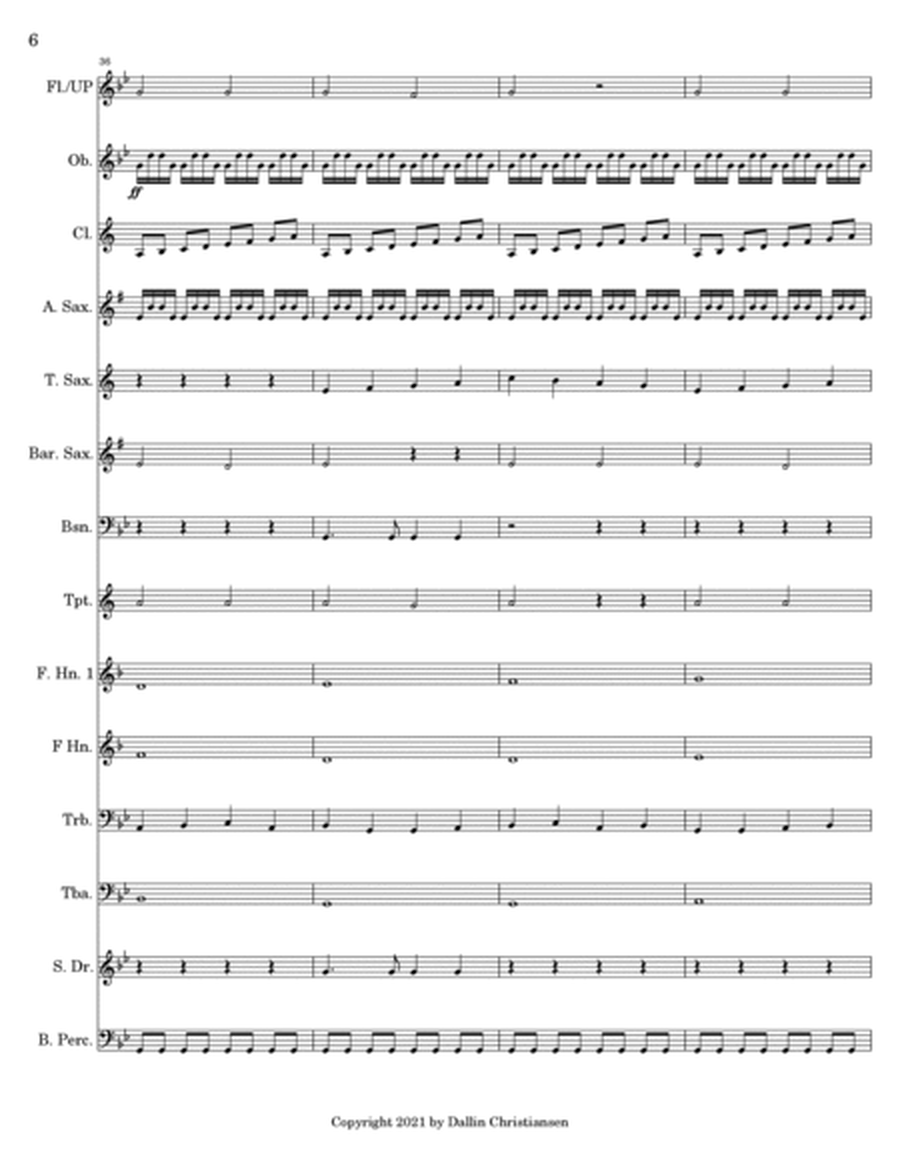 Masked Warrior (conductor's score)