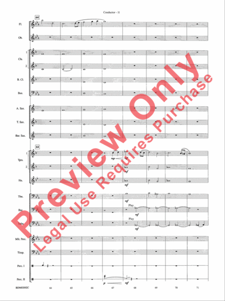 To Honor, Thank and Remember Concert Band scores gallery preview page 14