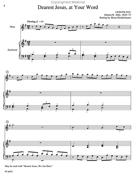 Five Hymn Preludes for Oboe and Keyboard
