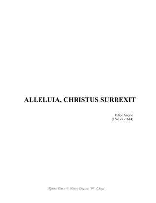 Book cover for ALLELUIA, CHRISTUS SURREXIT - F. Anerio - For SATB Choir