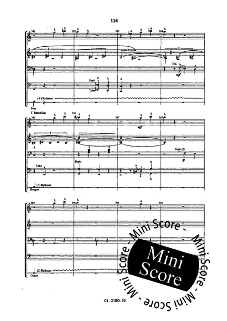 Brazilian Suite Brazilian Suite Concert Band scores gallery preview page 120