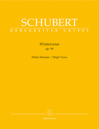 Book cover for Winterreise, Op. 89 D 911