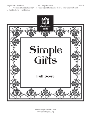 Book cover for Simple Gifts - Full Score