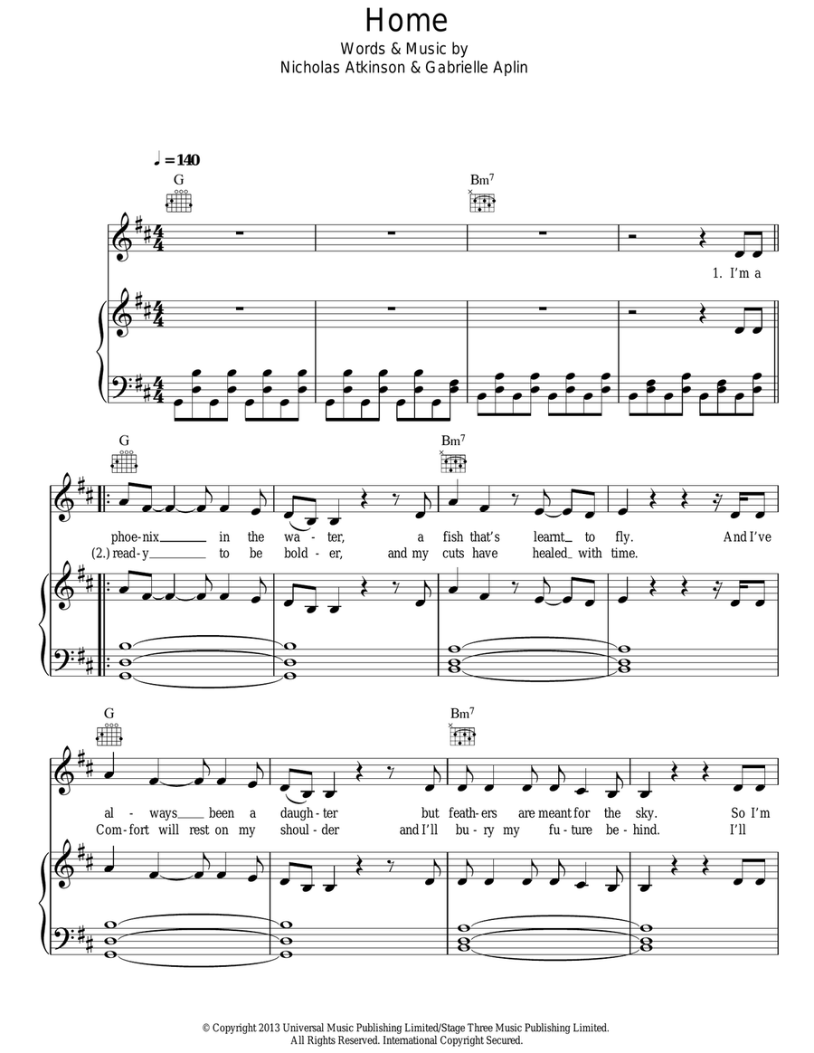 Home Acoustic Guitar scores gallery preview page 1