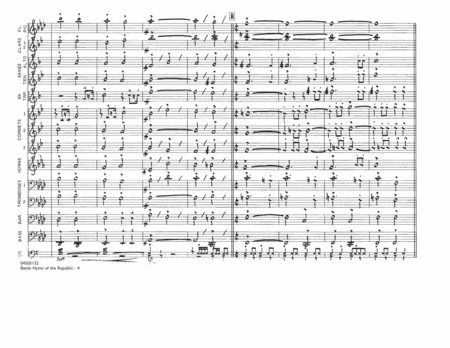Battle Hymn Of The Republic - Conductor Score (Full Score)