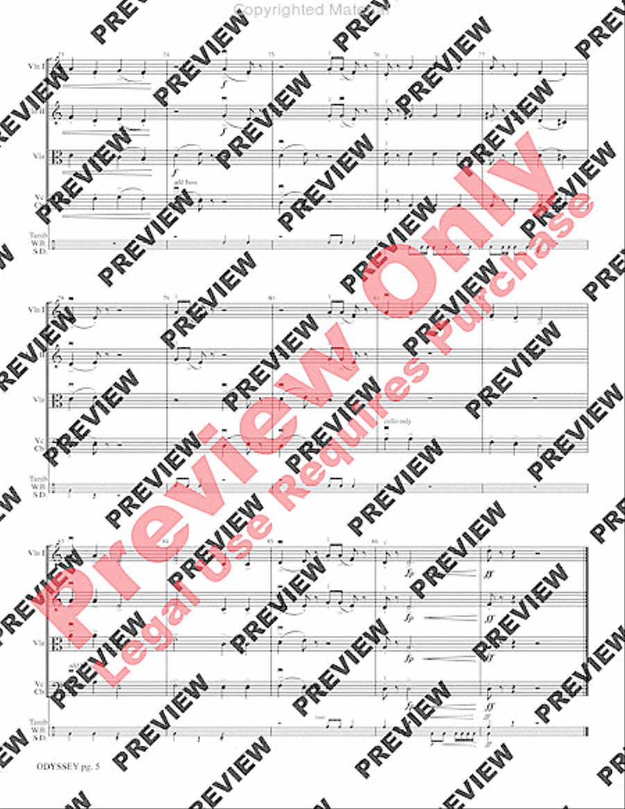 Odyssey Odyssey String Orchestra scores gallery preview page 8