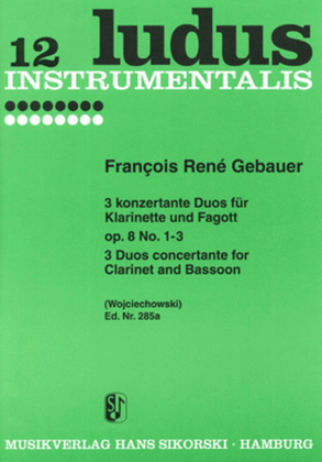 6 Concertante Cl/bn Vol1 1-3 Duos Op8 Nos 1-3 (archive Reprint Only)