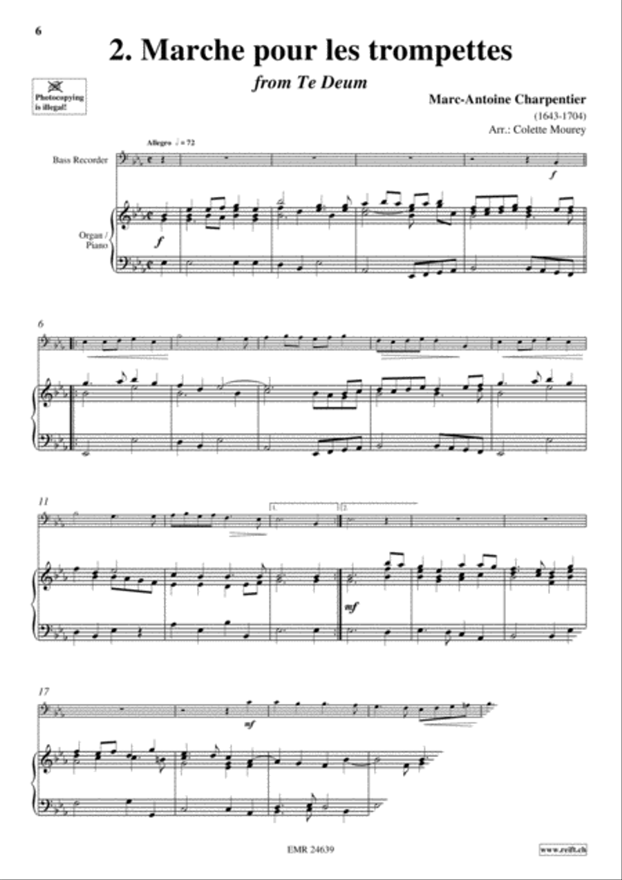 40 Greatest Baroque Hits Volume 2 Bass Recorder scores gallery preview page 4
