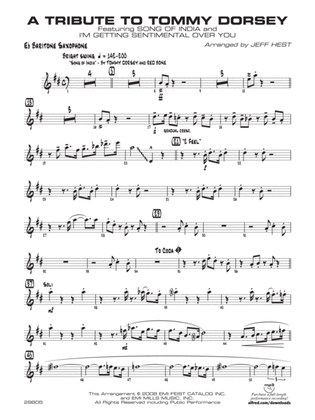 A Tribute to Tommy Dorsey: E-flat Baritone Saxophone