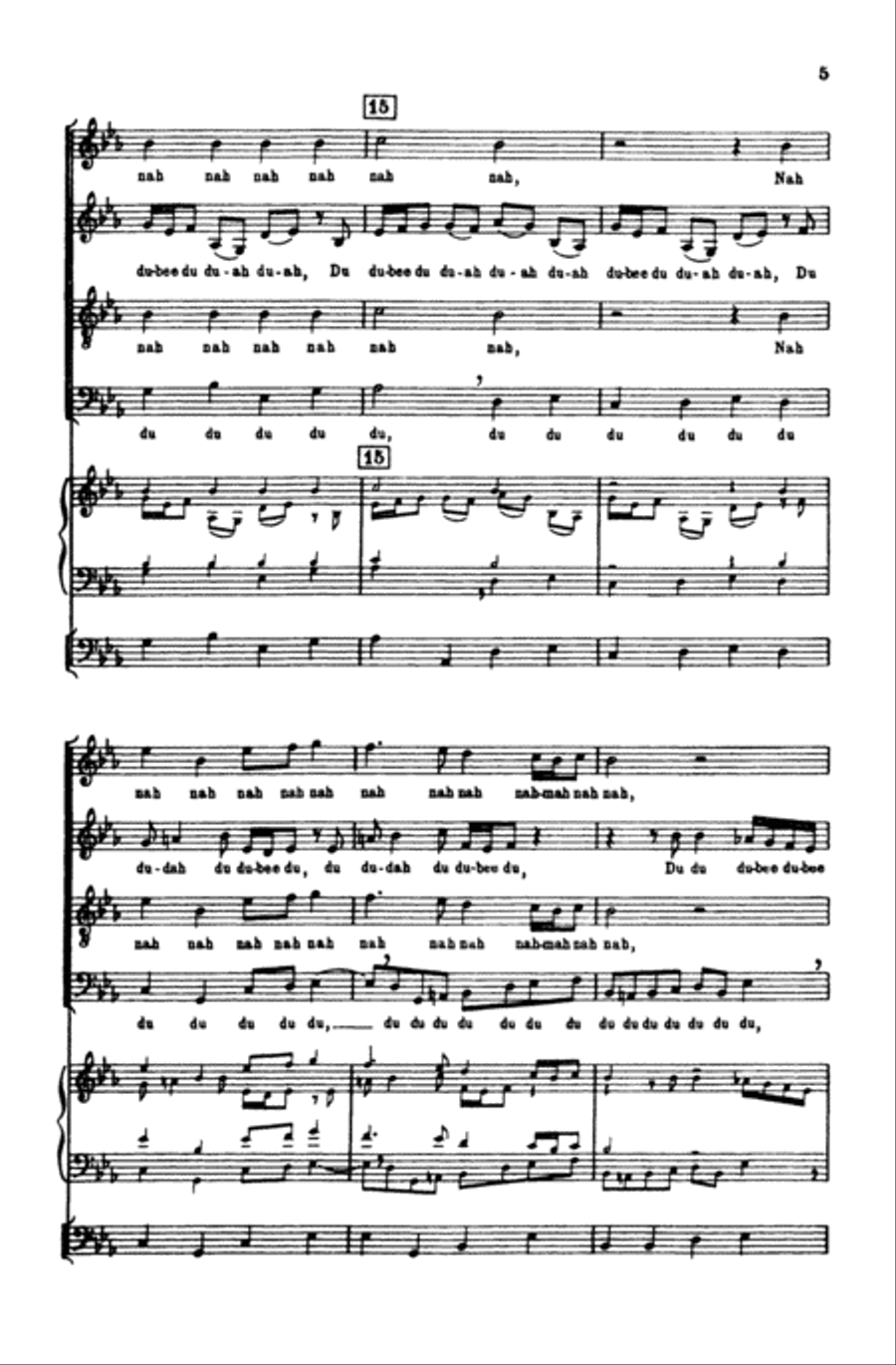 Sleepytime Bach (Sleepers Wake, Cantata 140) Choir scores gallery preview page 4