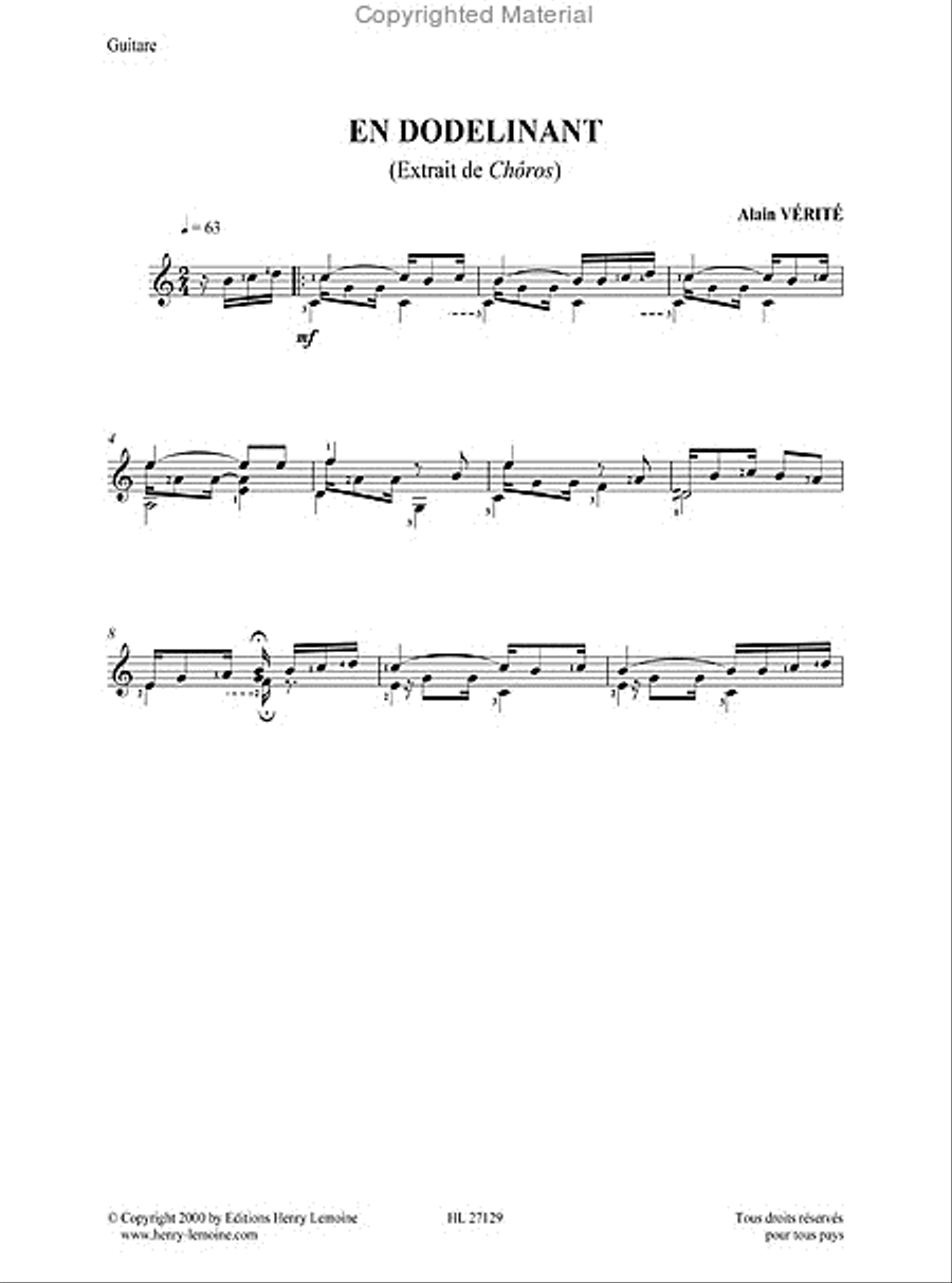 Choros Choros Acoustic Guitar scores gallery preview page 3