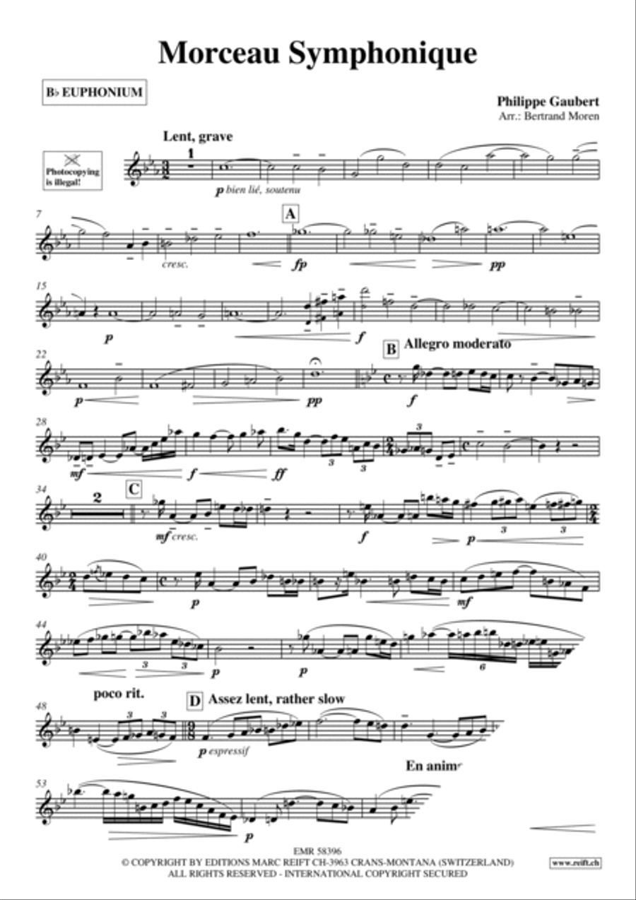 Morceau Symphonique Morceau Symphonique Euphonium scores gallery preview page 3