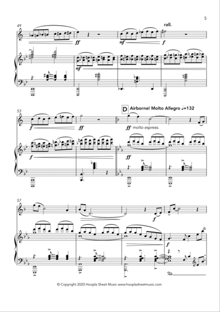 A History of Powered Flight: Kitty Hawk Clarinet Solo scores gallery preview page 5