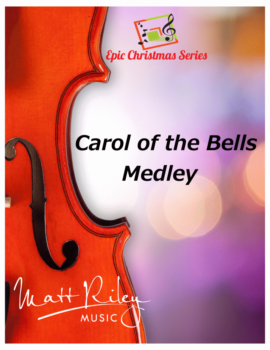 Carol of the Bells / God Rest Ye Merry Gentlemen - Viola and Piano Duet Piano Accompaniment scores gallery preview page 1