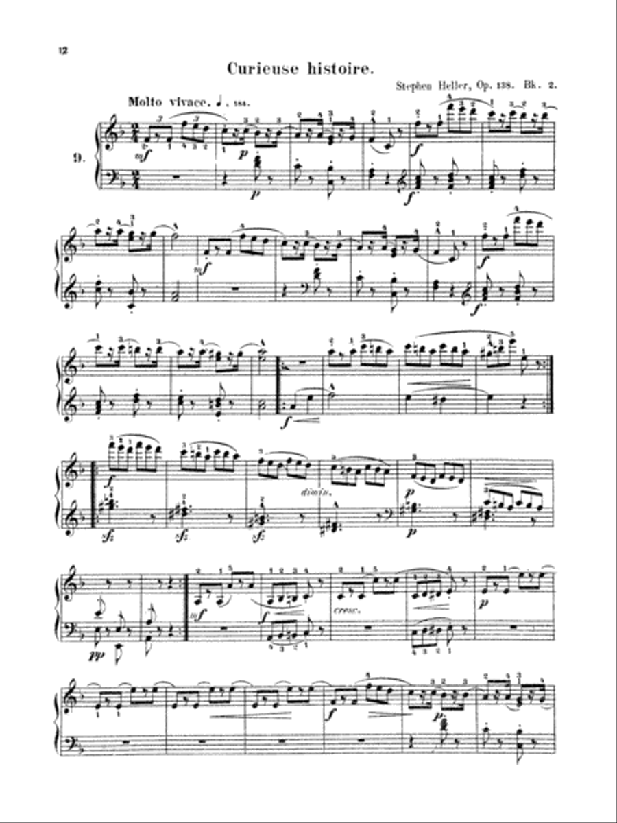 Heller: Album for the Young, Op. 138 Piano Solo scores gallery preview page 1