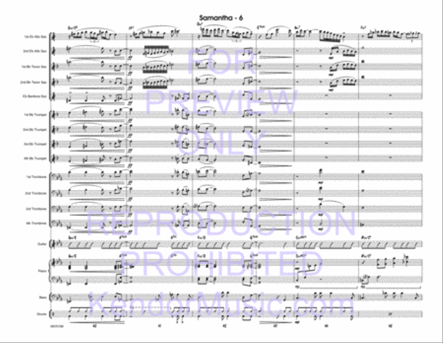Samantha Samantha Jazz Ensemble scores gallery preview page 7