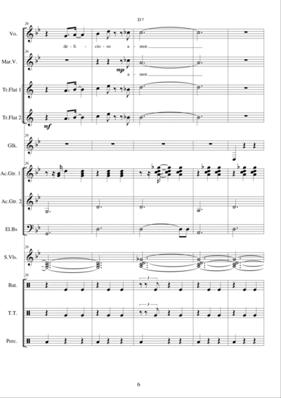 Amor - Serenata Mariachi - Vals Full Orchestra scores gallery preview page 6