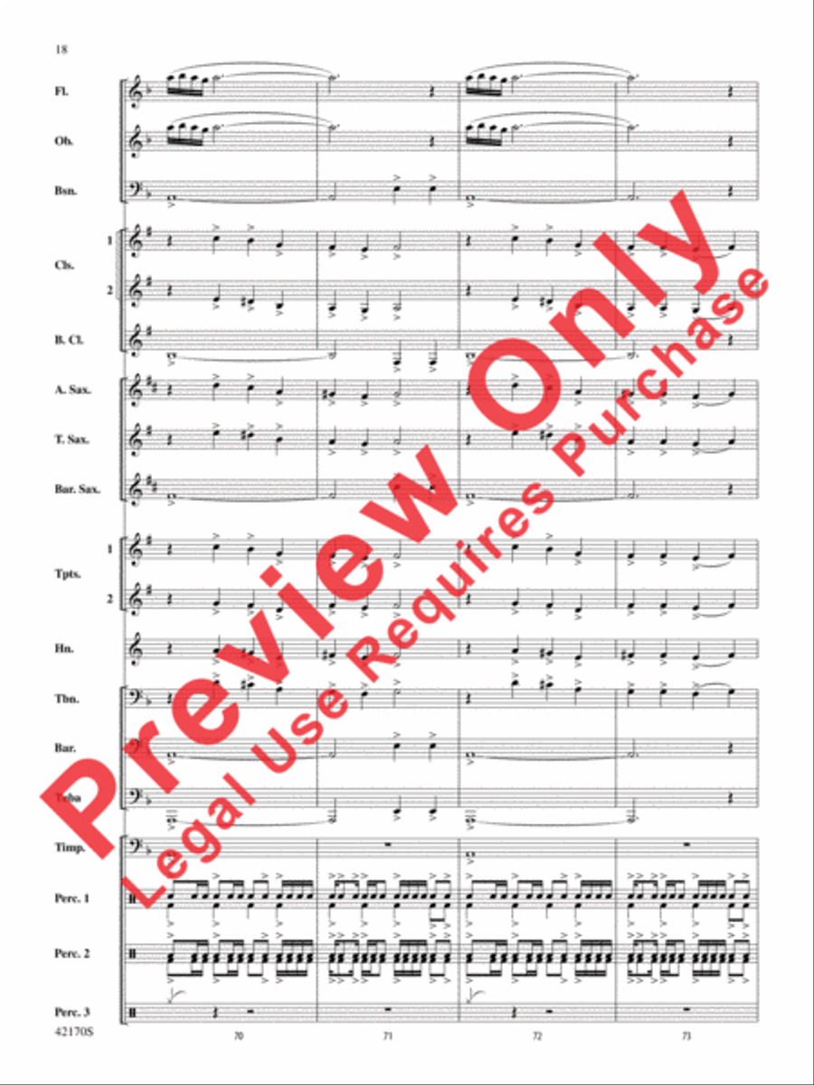 Bushido Bushido Concert Band scores gallery preview page 18