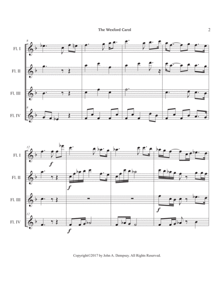 The Wexford Carol (Flute Quartet) image number null