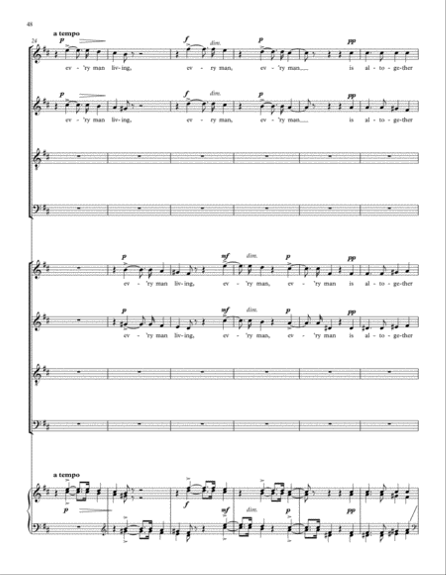 Songs of Farewell Divisi scores gallery preview page 64