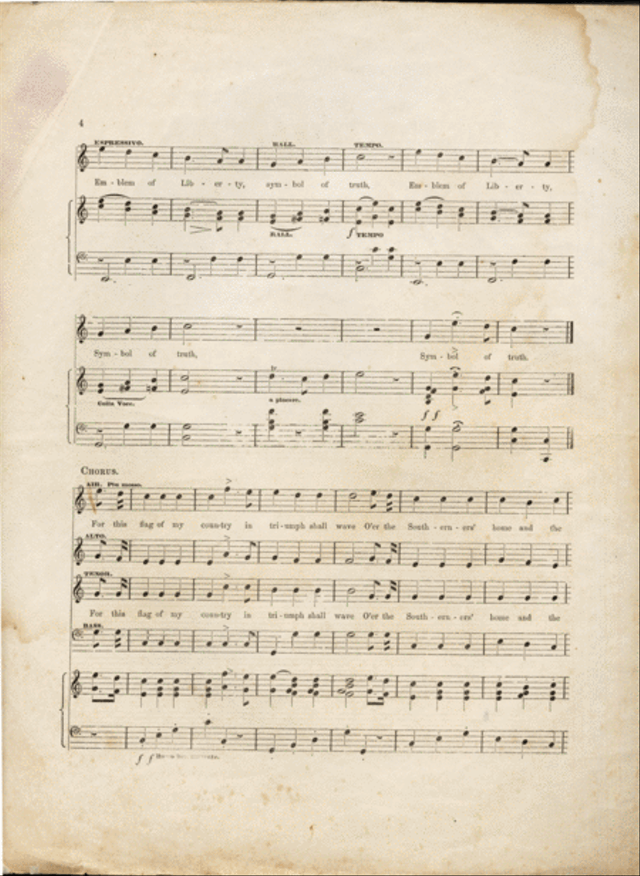 The Confederate Flag Voice scores gallery preview page 3