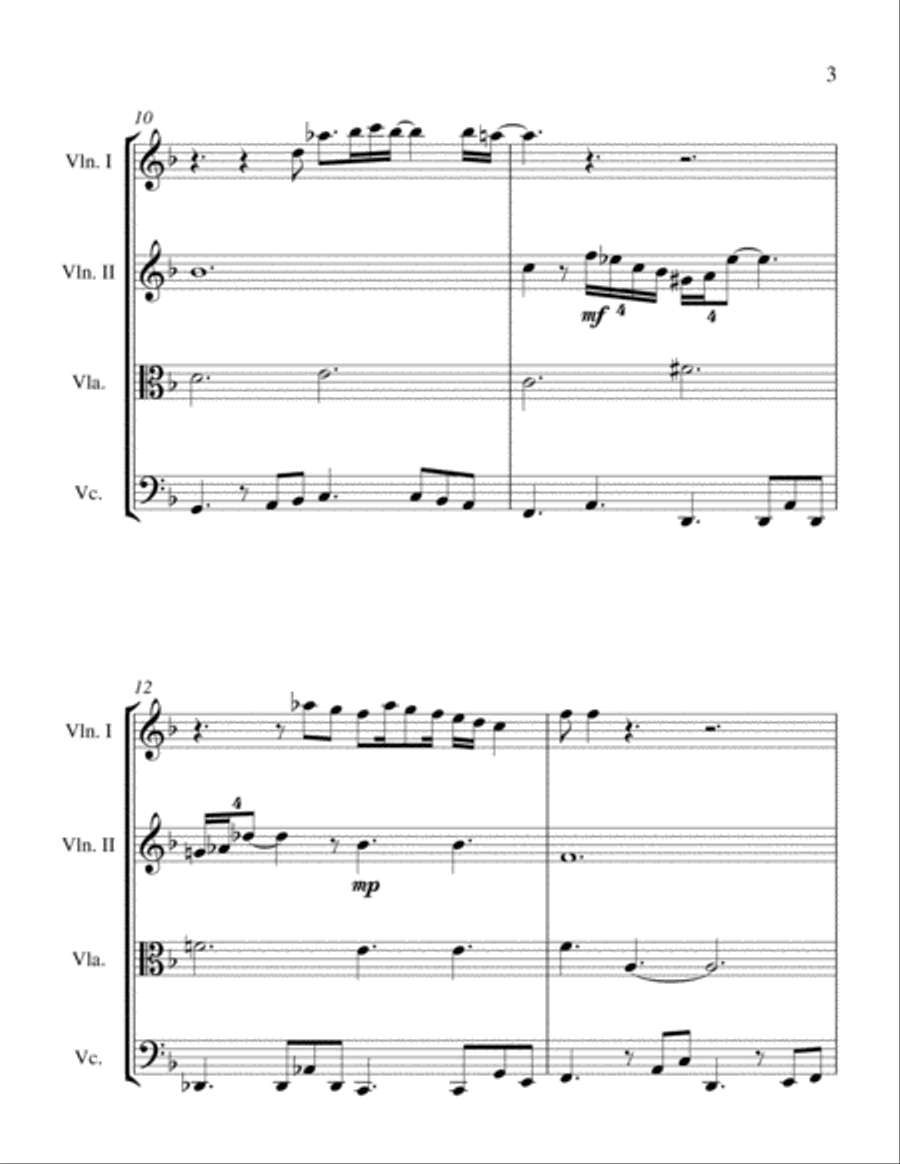 At Last String Quartet scores gallery preview page 5